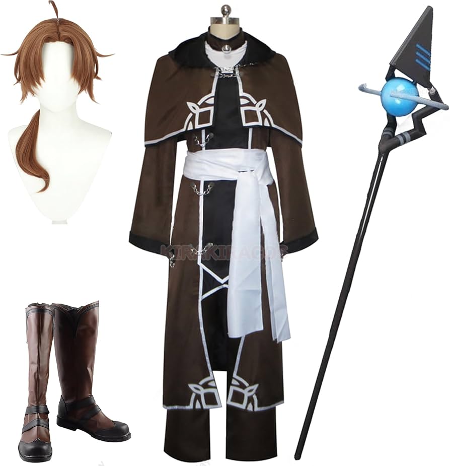 Amazon.co.jp: [Plazhen] 無職転生 コスプレ ルーデウス 衣装 6点フル