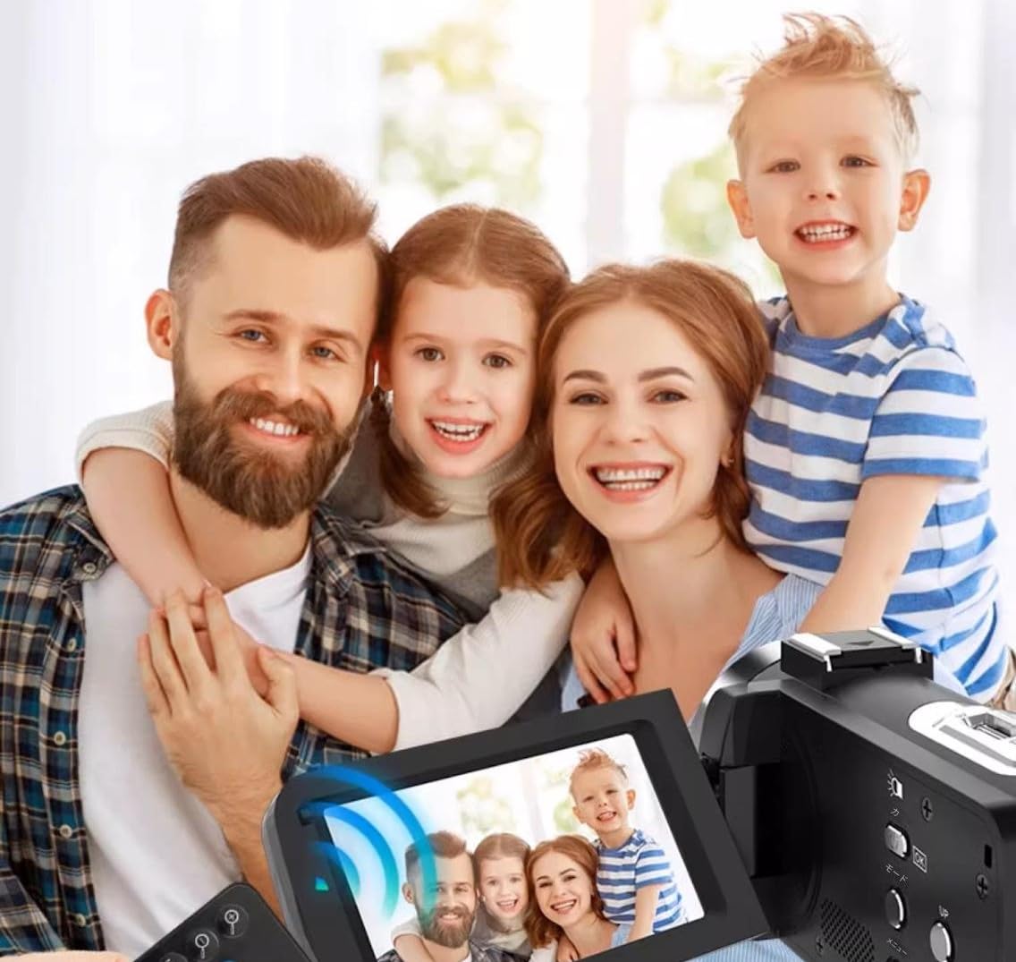 Amazon | Shulala ビデオカメラ 901A-BS 4K ビデオ録画 写真撮影4200万