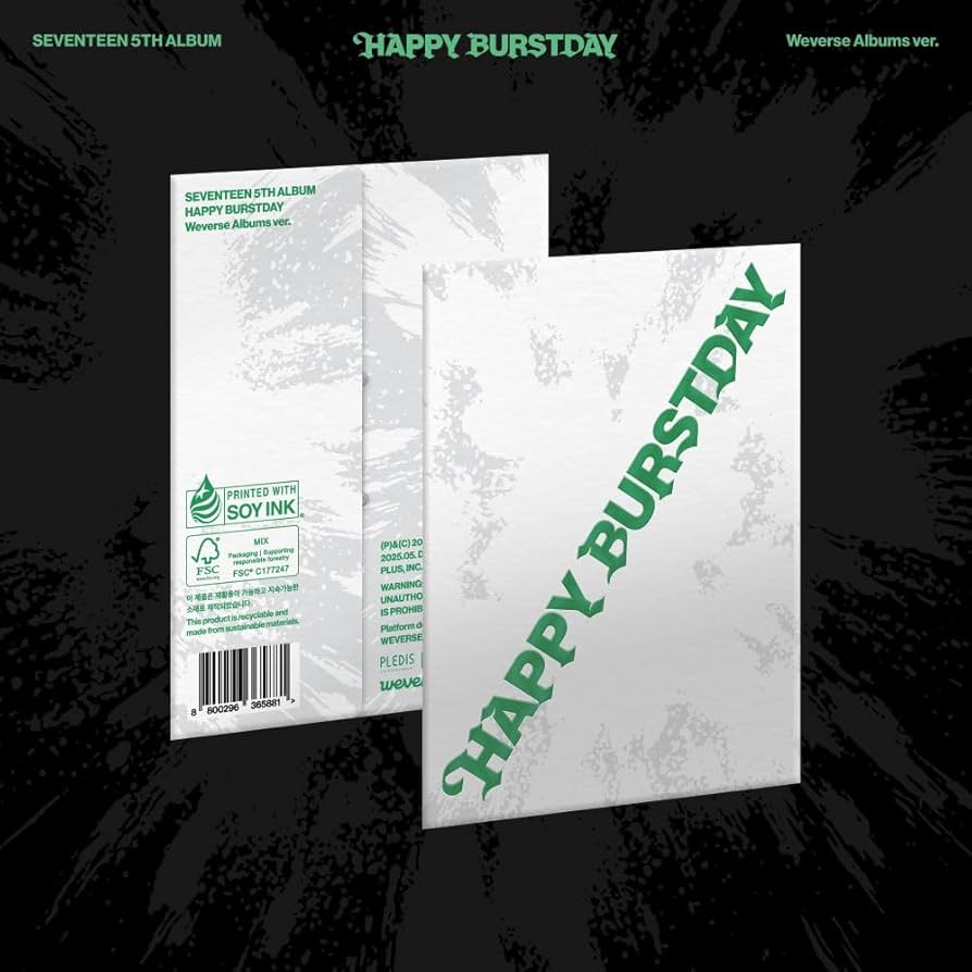 Amazon.com: SEVENTEEN - 5th Full Album [HAPPY BURSTDAY] Weverse