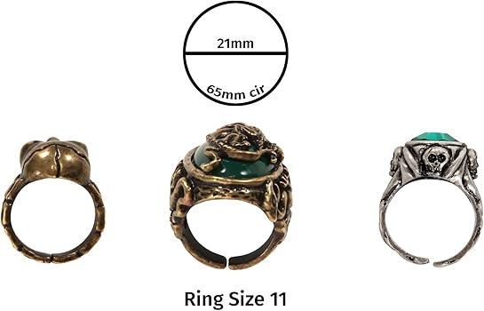 Amazon.co.jp: ジャック スパロウ コスプレ 指輪 セット 大人