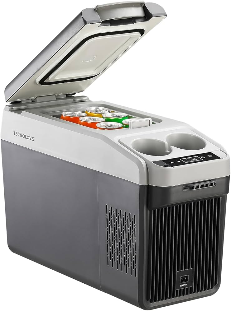 Amazon.co.jp: Tecnolove 車載冷蔵庫 13L -20℃～10℃ 急速冷凍
