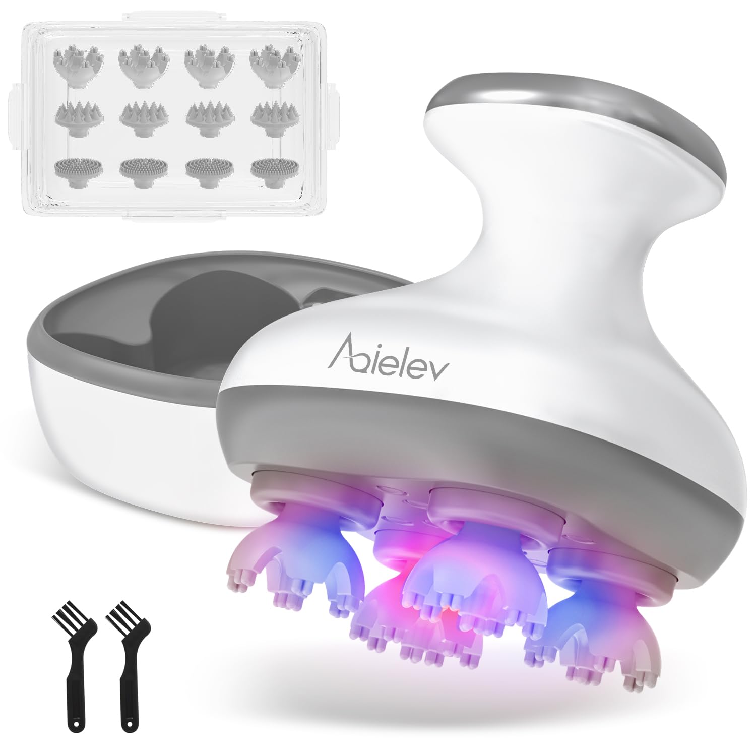 Amazon | AQielev ヘッドスパ 頭皮ブラシ 電動頭皮ブラシ お風呂
