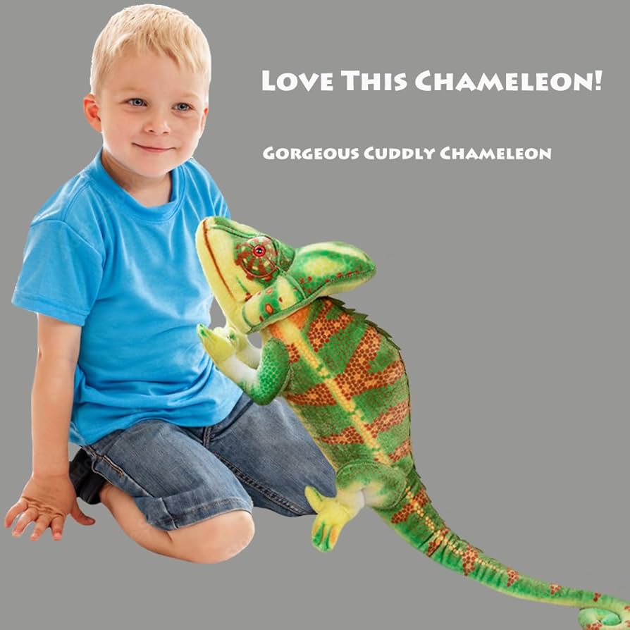 Amazon.co.jp: ELAINREN スーパーソフトカメレオンぬいぐるみ カラフル