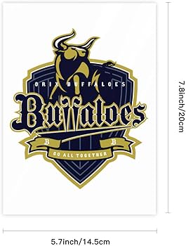 Amazon.co.jp: クリスタルステッカー オリックス・バファローズ 防水