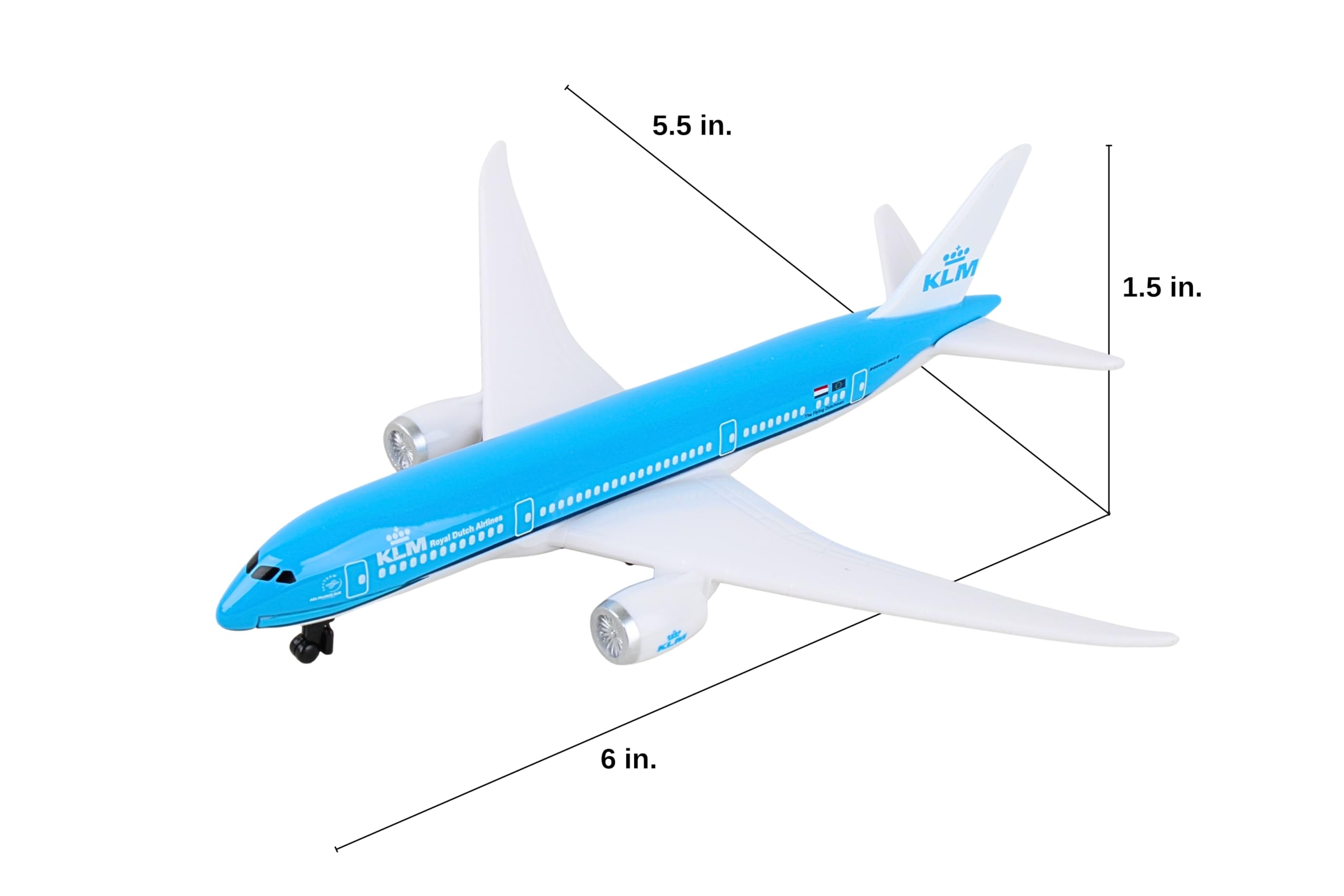Amazon.com: Daron Toy Airplane – KLM 787 – Die-Cast Metal Model