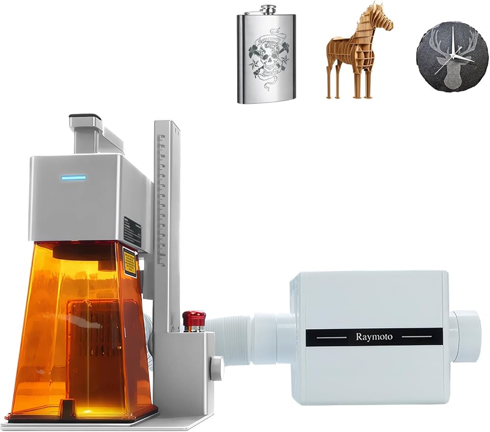 Amazon | R1 10W レーザー彫刻機（空気清浄機付き）、ポータブル小型