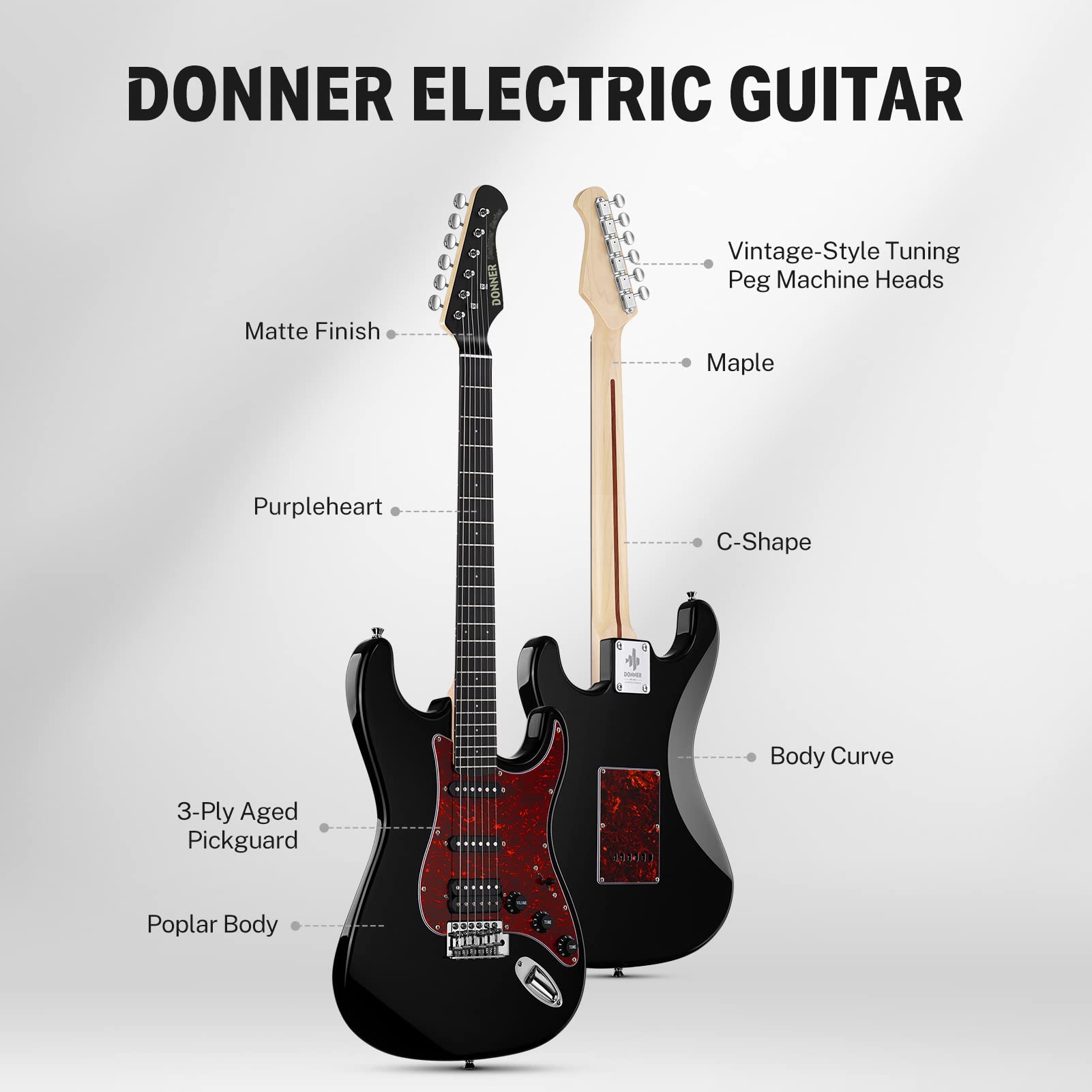 Amazon.com: Donner 39 Inch Electric Guitar, Designer Series DST