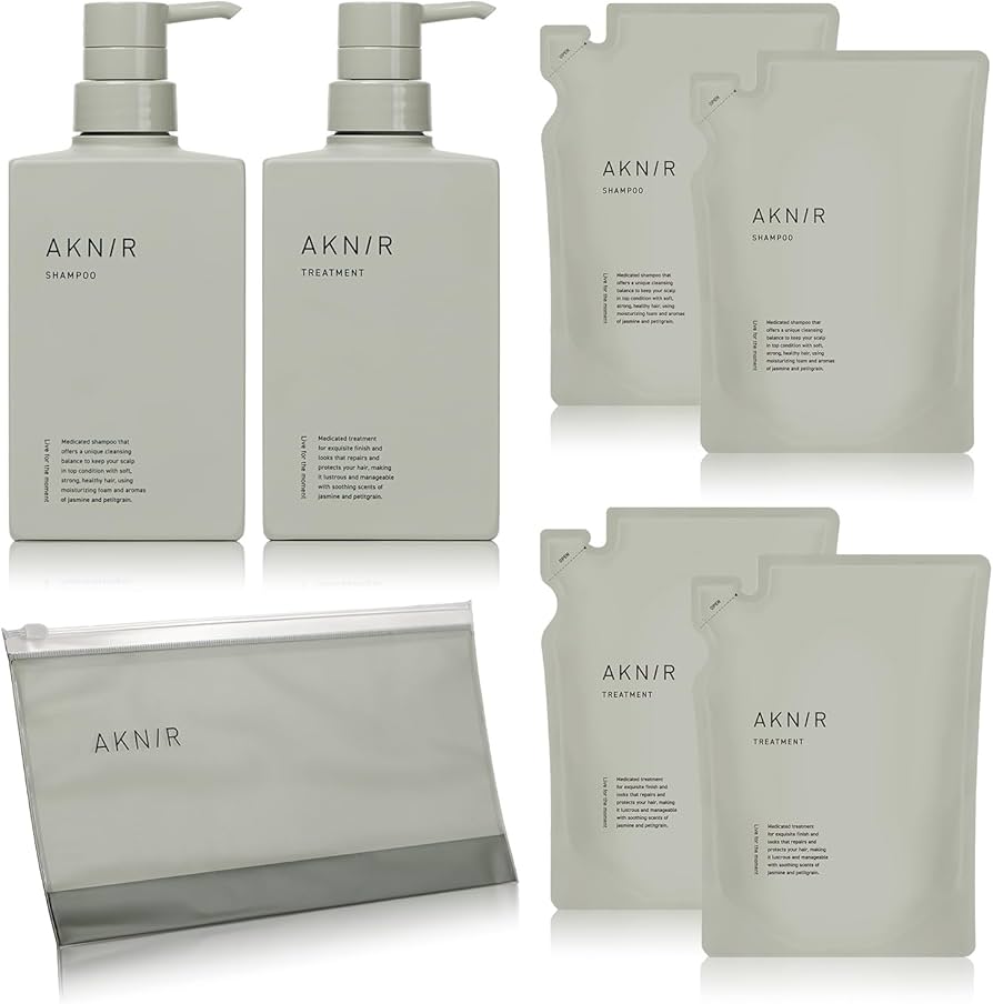 Amazon | AKNIR 梨花 ヘアシャンプー 各300ml トリートメント 各300g