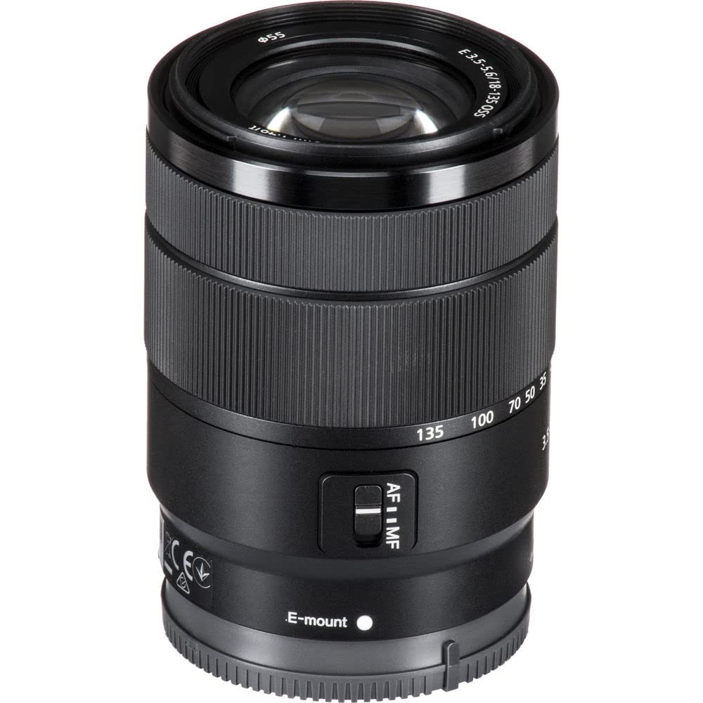 Amazon.com : Sony E 18-135mm f/3.5-5.6 OSS Lens (SEL18135) +