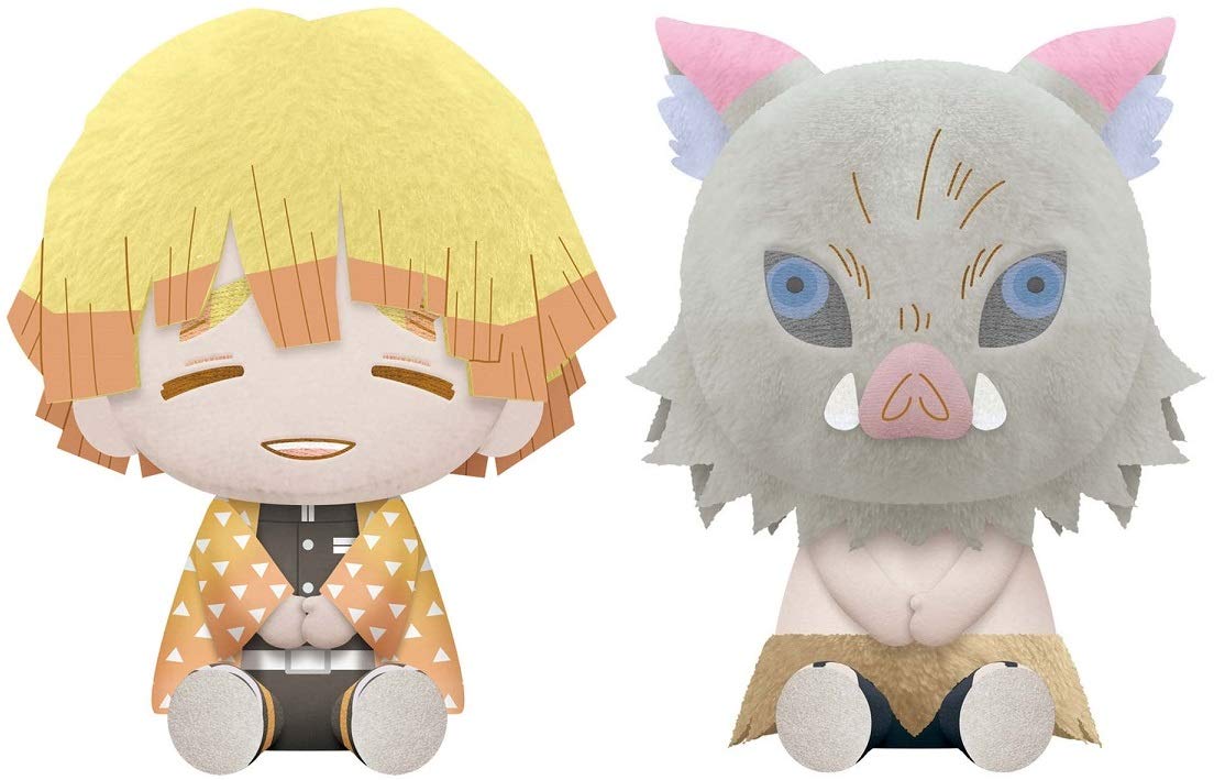 Amazon.co.jp: 鬼滅の刃 でっかいぽふっとぬいぐるみ ～ 我妻善逸・嘴