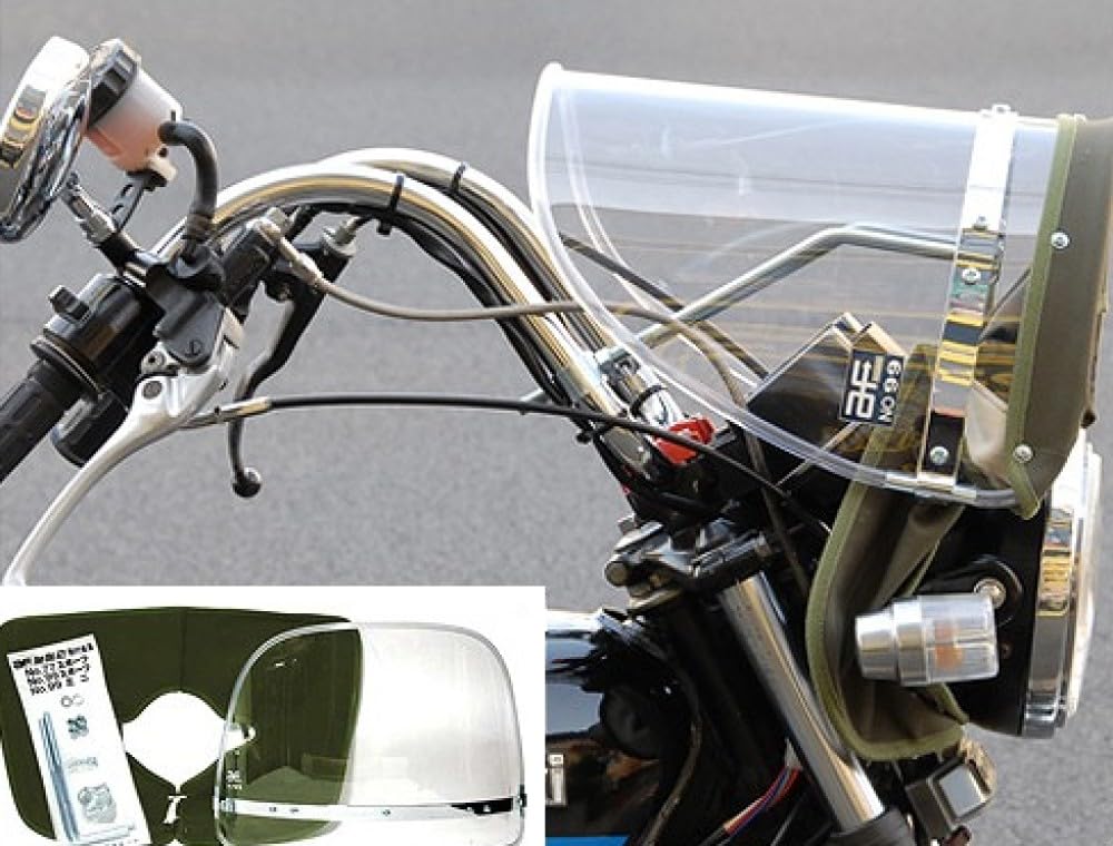 Amazon | Z-FATHER 旭風防 クリア(緑布タレ) | スクリーン本体 | 車