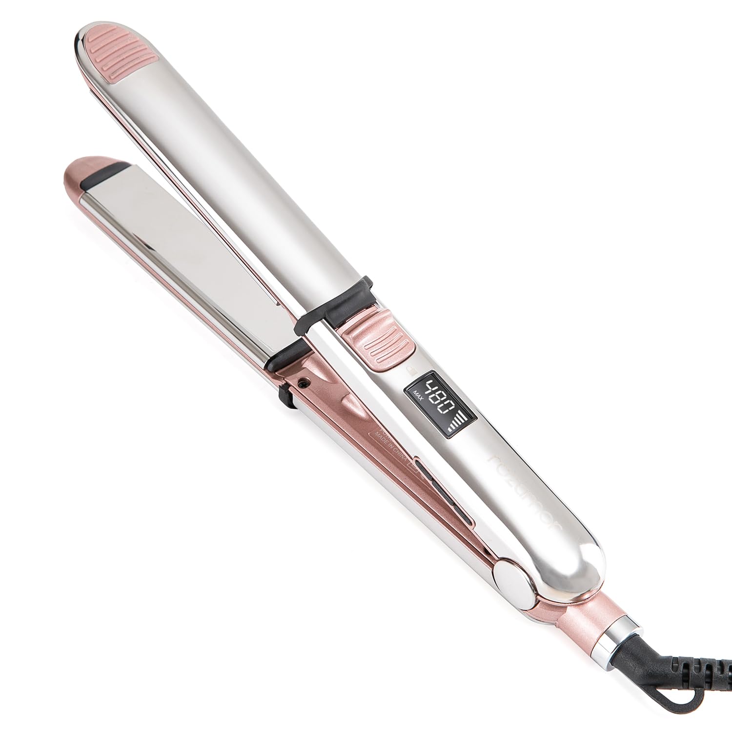 Rozamor 2-in-1 Titanium Ionic Flat Iron,Professional Hair