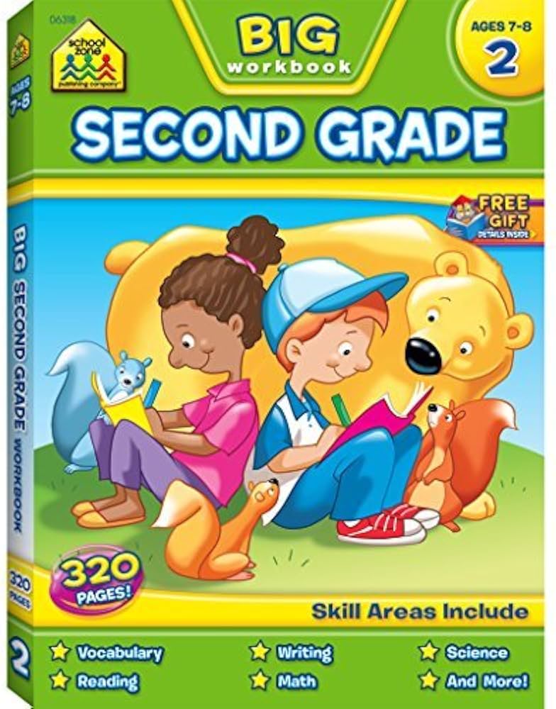 Amazon.co.jp: Second Grade Big Workbook by School Zone Publishing