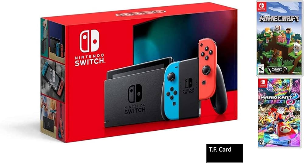 Amazon.com: Nintendo Switch Deluxe Holiday Bundle: Neon Blue and