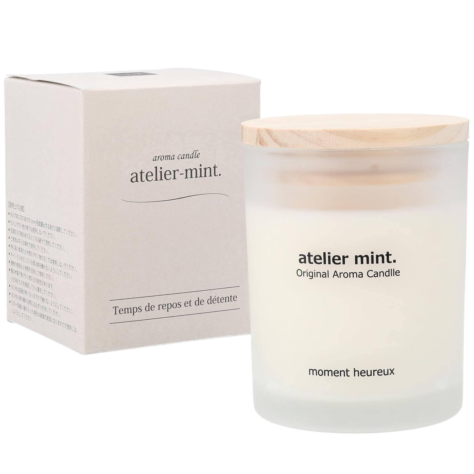 Amazon.co.jp: atelier mint. 国産アロマキャンドル 《ジャスミン