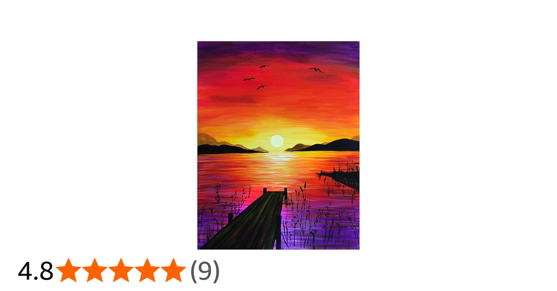 Beach Sunset 5D Diamond Painting Kits for Adults 13.8x17.7in DIY