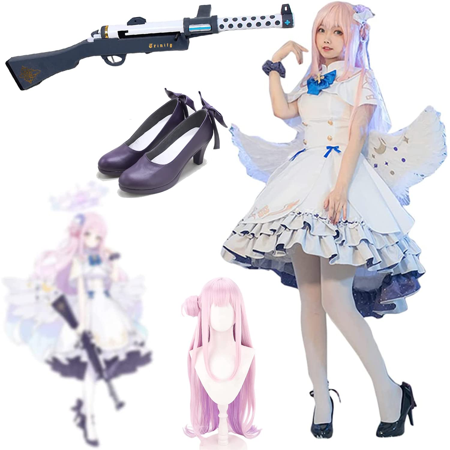 Amazon.co.jp: SHAOYAO ブルーアーカイブ 周辺 聖園ミカ コスプレ衣装