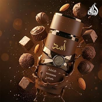 Lattafa Asad Bourbon Eau de Parfum Spray for Unisex, 3.4 Ounce