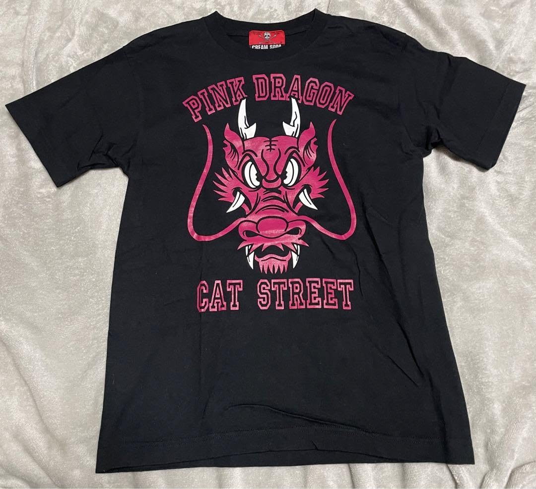 初期 当時物TEMMYE 猫デザイン 下敷き クリームソーダ ピンクドラゴン