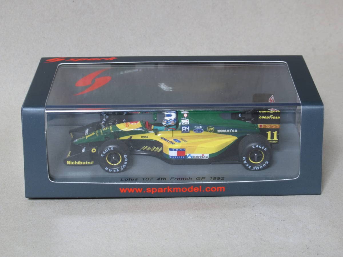 Amazon | 1/43 ロータス 107 M.ハッキネン フランスGP 1992 | ミニカー