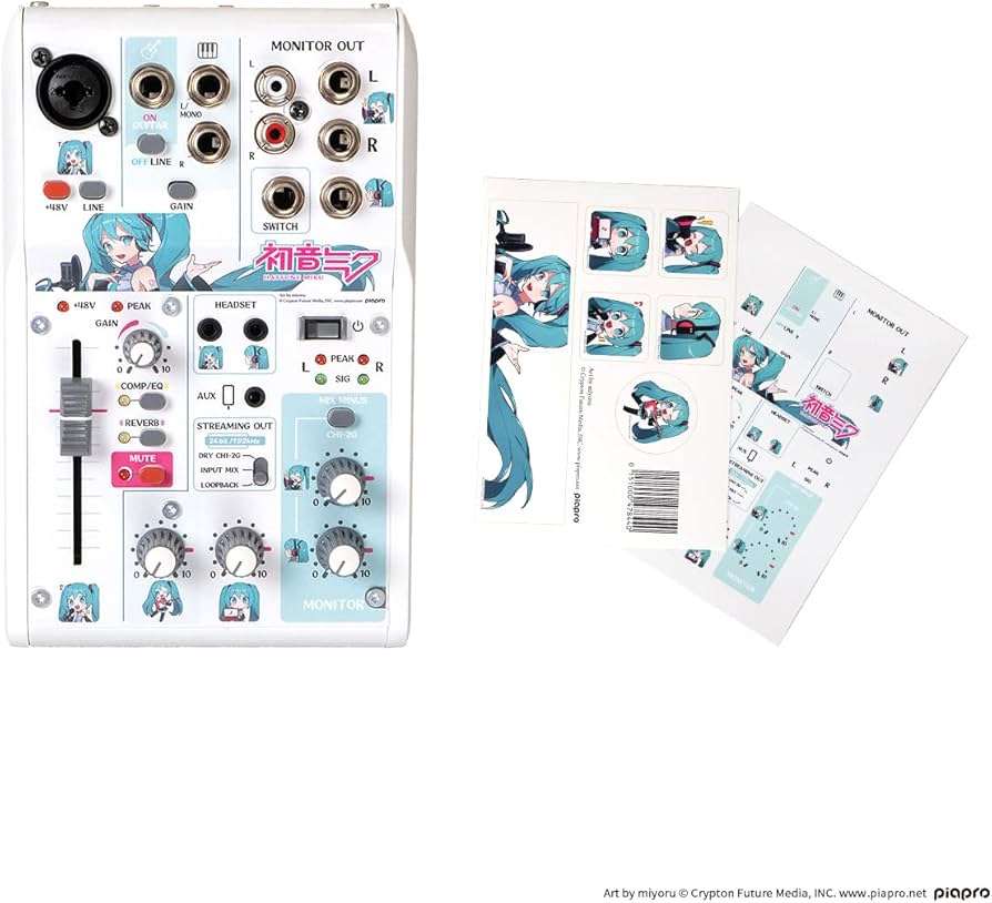 Amazon.co.jp: 初音ミク × YAMAHA AG03MK2 オーバーレイシート セット