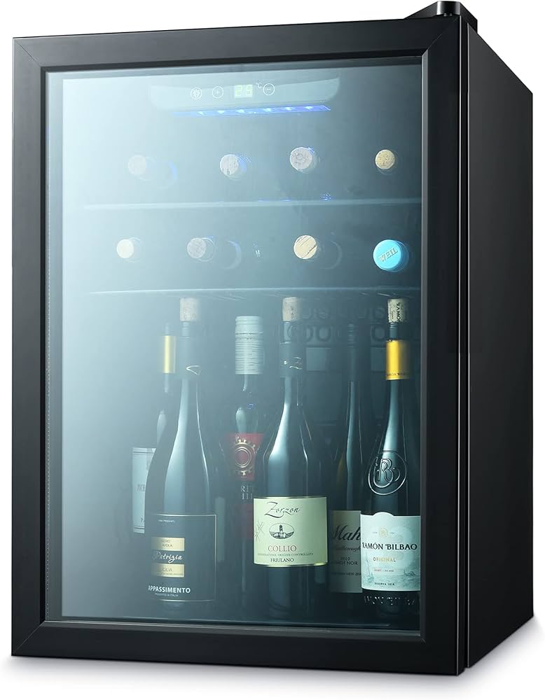 Amazon.co.jp: Rintuf ワインセラー コンプレッサー式 22本収納 70L