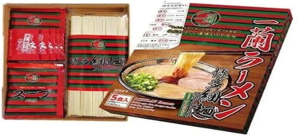 Amazon.co.jp: 一蘭 ラーメン博多細麺ストレート 5食 : 食品・飲料・お酒