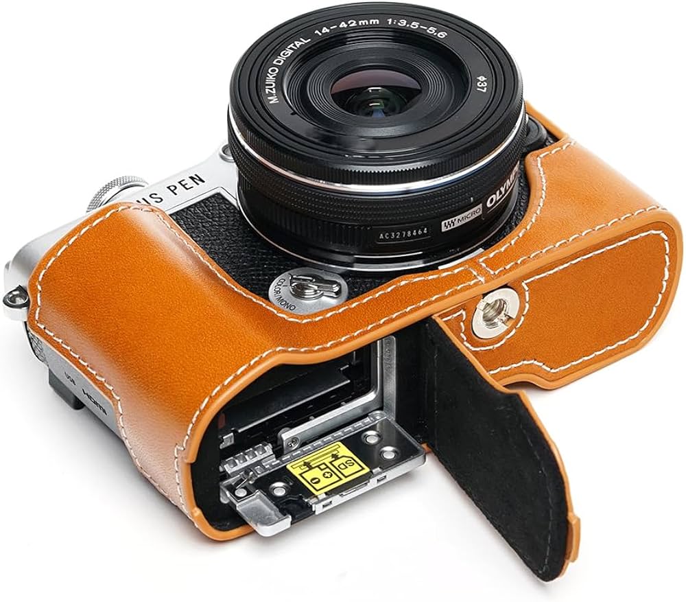 Amazon | TP Original ハンドメイド 本革 ハーフカメラケース バッグ