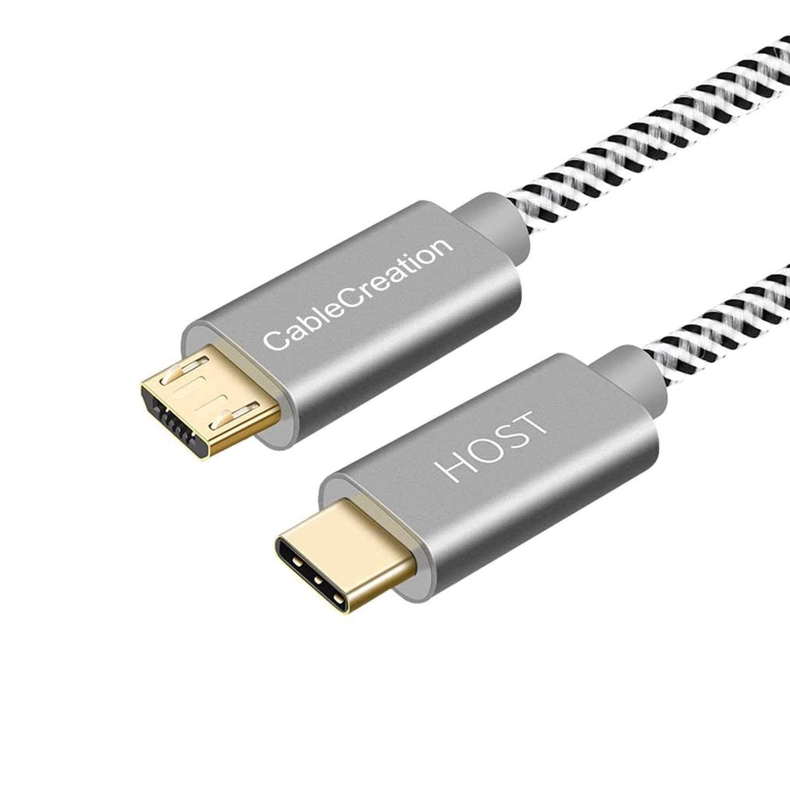 Amazon.com: CableCreation USB C to Micro USB Cable 6.6 FT, Braided