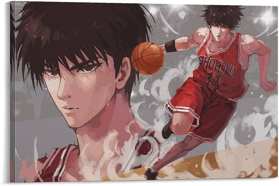 Amazon.co.jp: スラムダンク 流川楓 ポスター アートパネル 装飾画