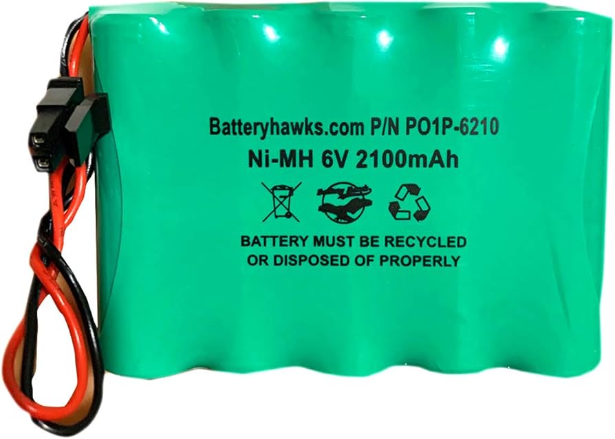 Amazon.com: 600-XTI-BAT Battery 6v 2100mAh Ni-MH XTi-5 Simon 6VDC