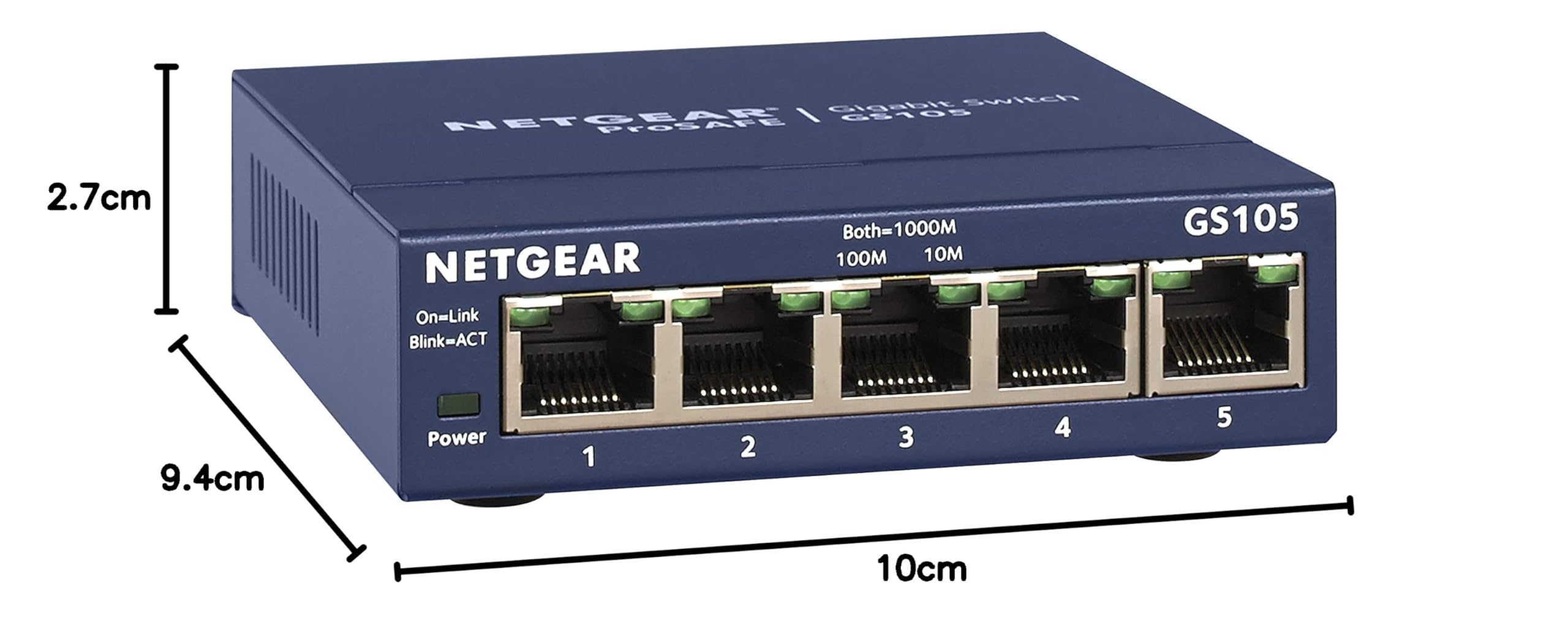 Amazon.co.jp: Netgear GS105GE switch prosafe 5p Gigabit metálico