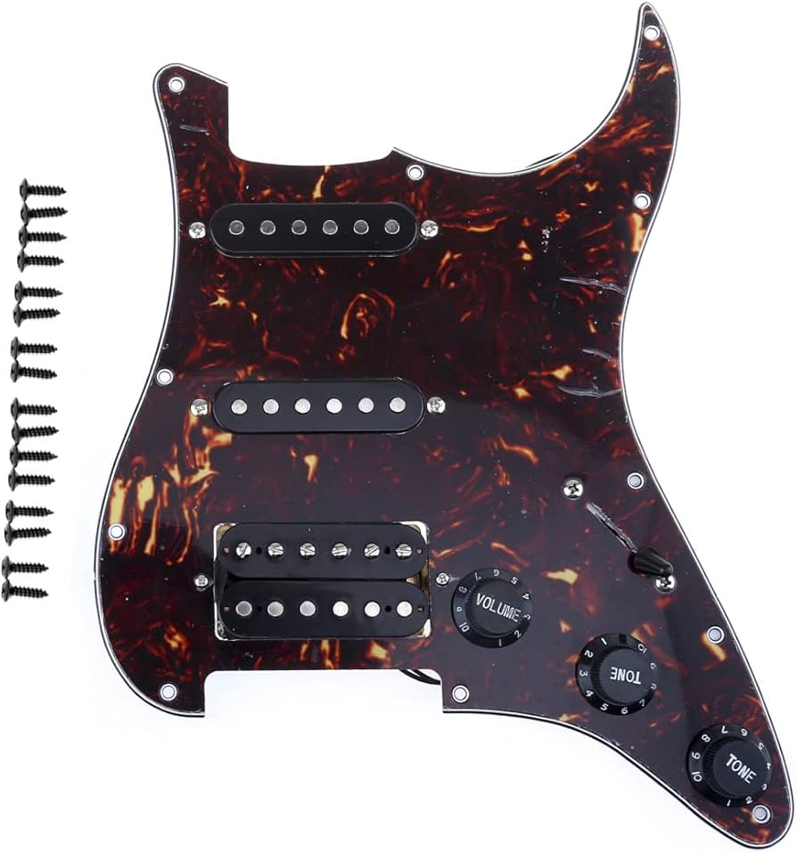 Amazon | Musiclily 11穴 HSSストラト配線済みピックガード搭載