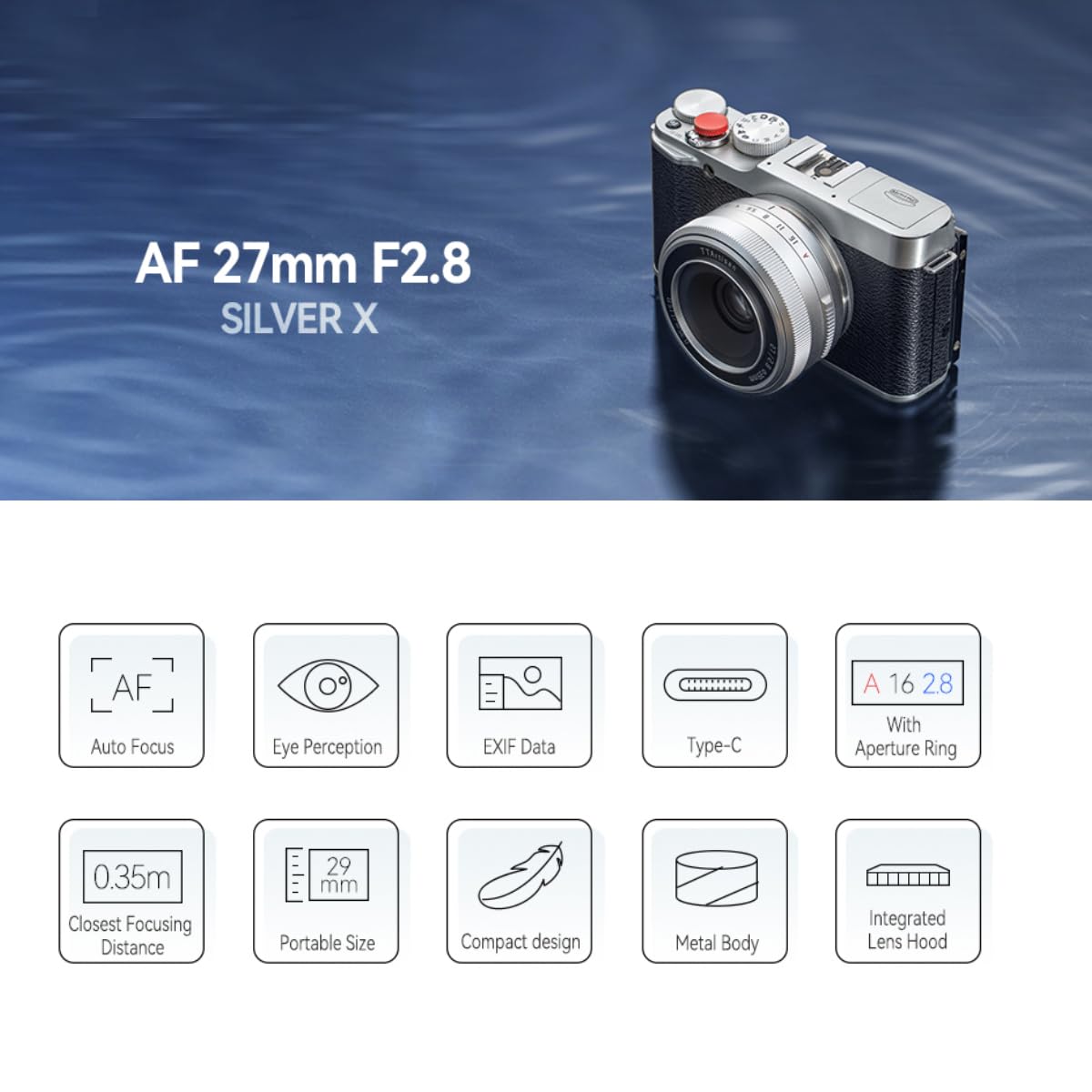 Amazon.com : TTartisan 27mm F2.8 Autofocus Lens, Compatible with