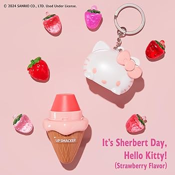 Amazon.com : Lip Smacker Hello Kitty Cheerful Cherry & Ice Cream