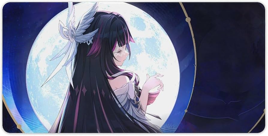 Amazon.co.jp: 原神 「月の少女」 コロンビーナ ゲーミングマウス