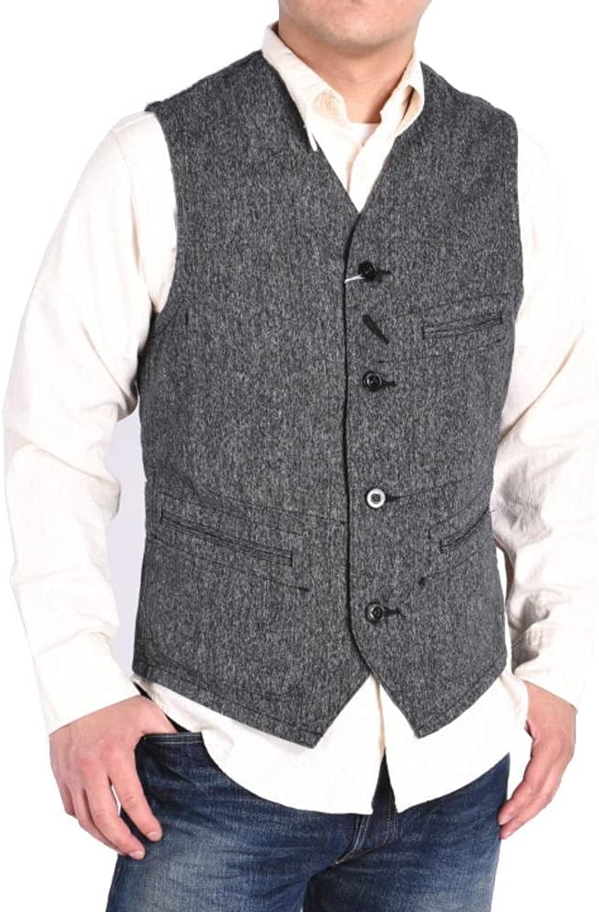 Amazon | [シュガーケーン] ベスト 9oz. ブラックコバート ワーク