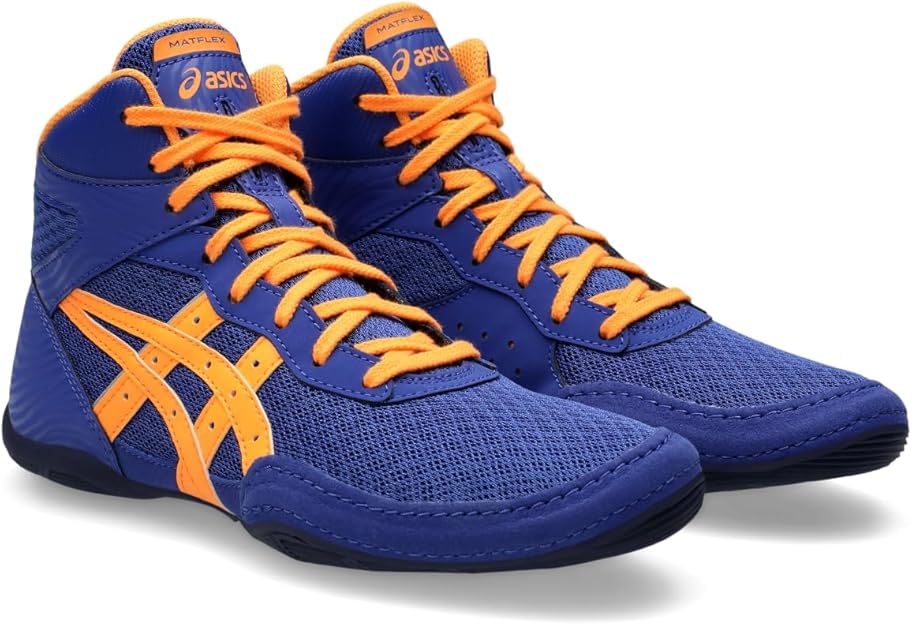 ASICS Kid's Matflex 7 Grade School Wrestling Shoes, Cool Grey/Pure