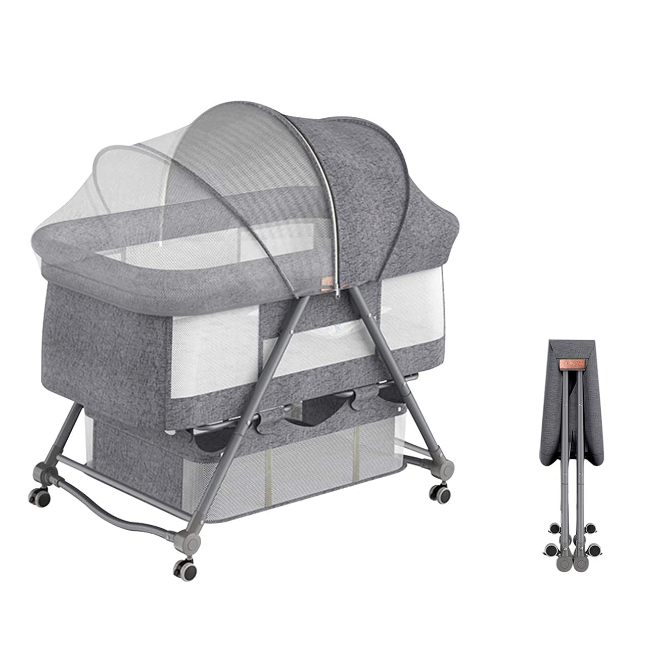 Amazon.co.jp: Luddy ベビーベッド ベビーラック ハイローベッド