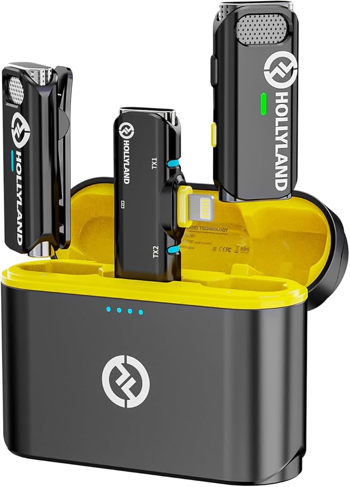 Amazon.com: Hollyland Lark C1 Wireless Lavalier Microphone for