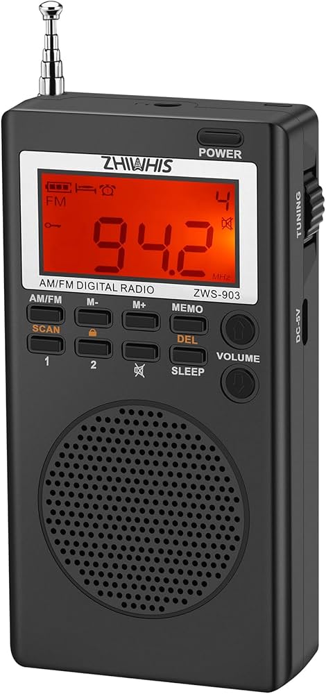 Amazon.co.jp: ZHIWHIS 防災ラジオ FM/AM/ワイドFM対応 小型高感度