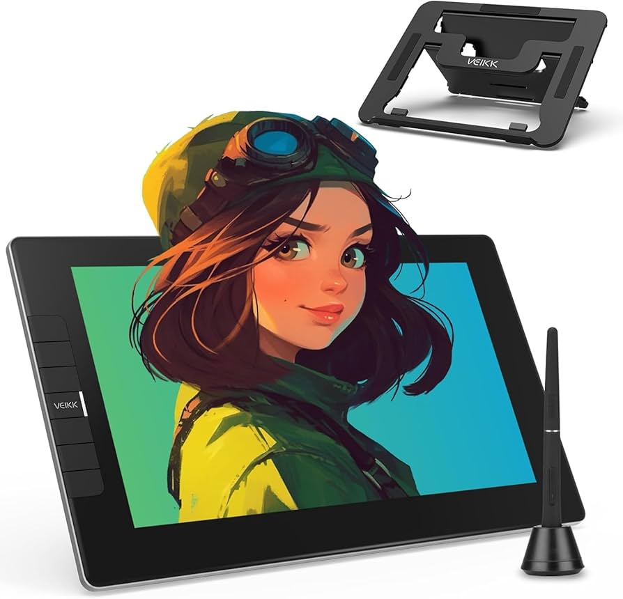 Amazon.com: VEIKK VK1200 V3 Drawing Tablet with Screen, 11.6 Inch