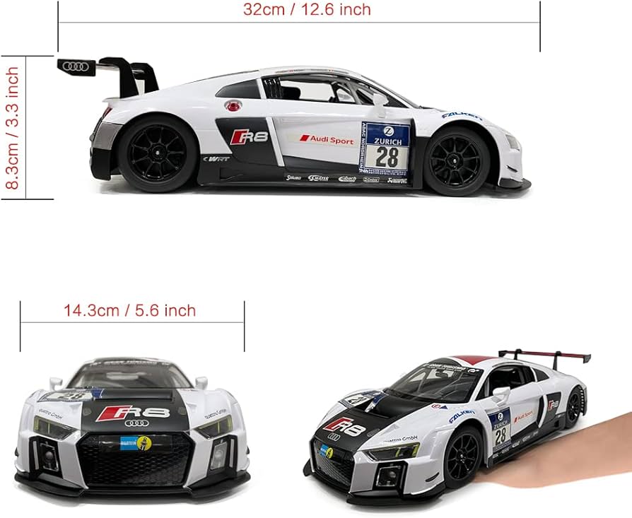 Amazon.com: RASTAR Audi RC Car, 1/14 Audi R8 Performance Model Toy
