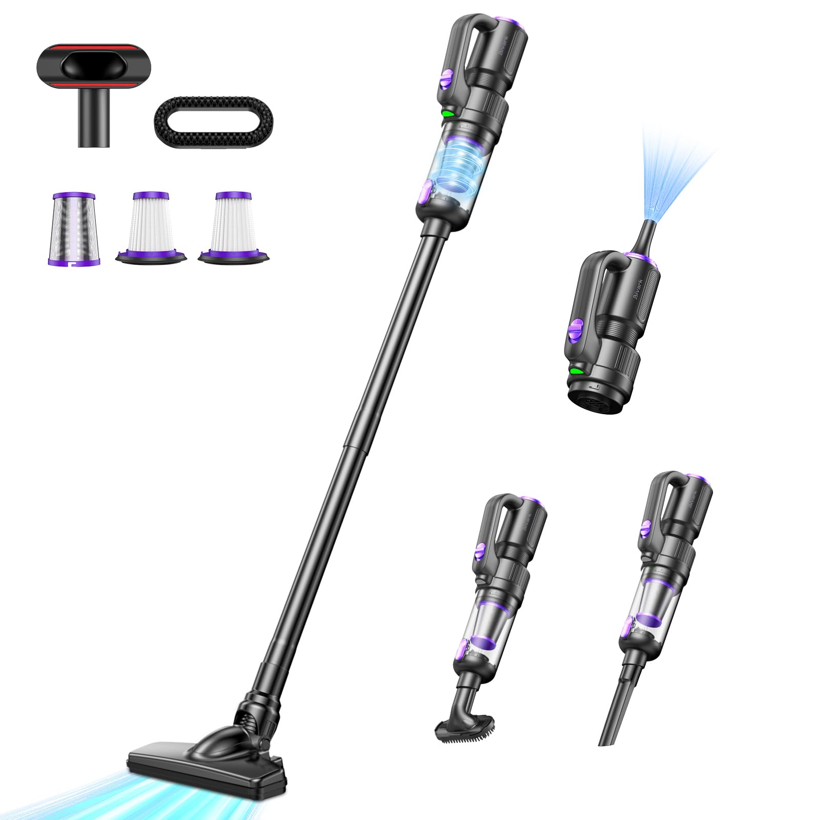 Amazon | 掃除機 コードレス 28000pa超強力吸引【2025業界初!吹き飛ぶ