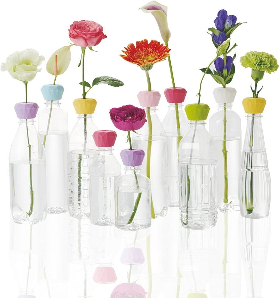 Amazon.co.jp: クレイ ペットボトルが水のこぼれない一輪挿しに花瓶に