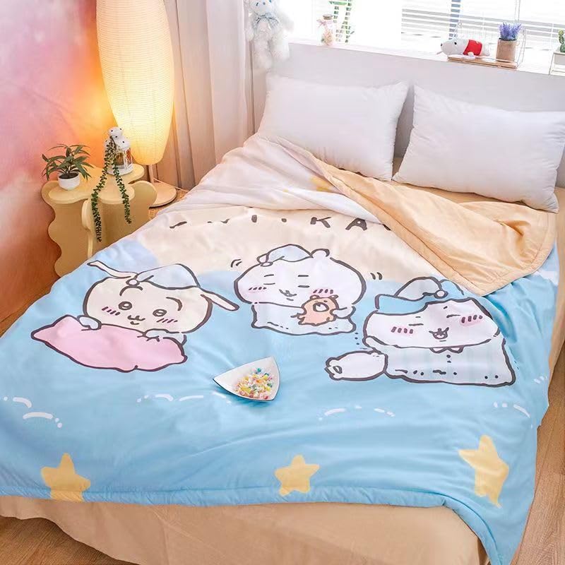 新品未使用ハチワレ 洗える肌掛けふとん なんでぇ ちいかわ しまむら