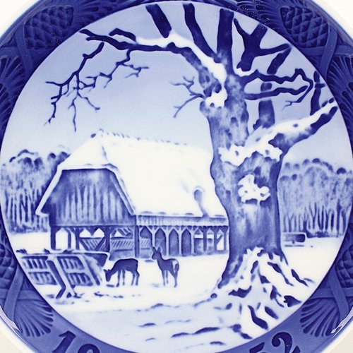 1952年 「森のクリスマス」 イヤープレート ロイヤルコペンハーゲン