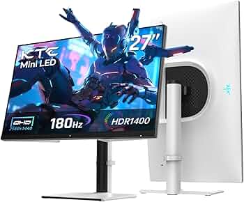 Amazon.com: KTC QHD Mini LED Monitor 27 Inch, 1440P 180Hz Gaming