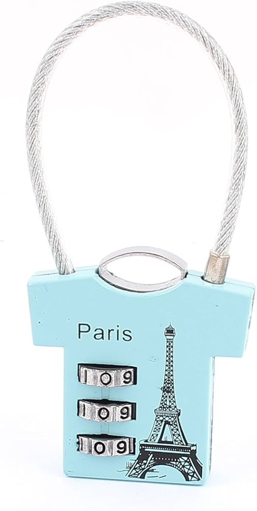 Amazon | Aexit エッフェル塔印刷0-9番号リセット可能コンビネーション