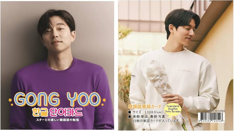 Amazon.co.jp: コン・ユ GONG YOO グッズ 【 韓国語 単語 カード 63枚